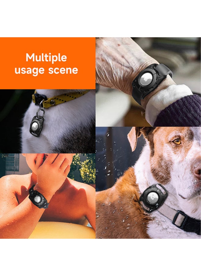 Generic - For Apple AirTag Anti-lost Protective Case Portable Pet TPU Dog Rope Airtag Waterproof Protective Case-Color:Royal Blue-Applicable Models:Airtag - Image 1