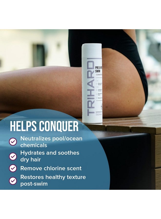 TRIHARD Pre & Post Swim Conditioner + Swimmers Shampoo Extra Boost + Afterswim Body Wash Extra Boost ; Removing Pool Chemicals And Hard Water Negative Effects - Image 5