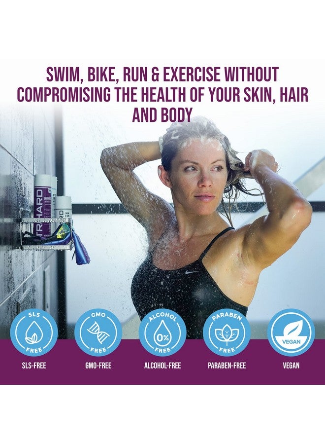 TRIHARD Pre & Post Swim Conditioner + Swimmers Shampoo Extra Boost + Afterswim Body Wash Extra Boost ; Removing Pool Chemicals And Hard Water Negative Effects - Image 4