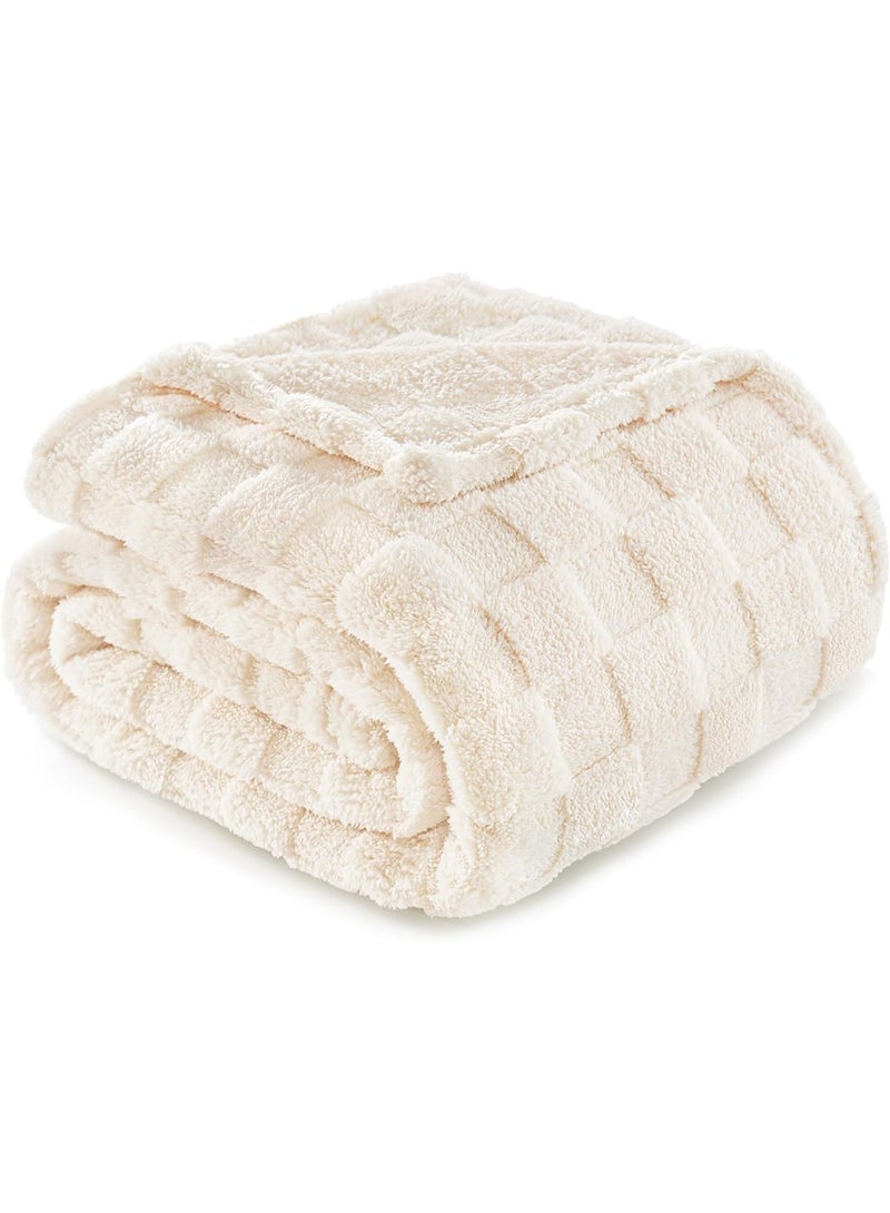 ARNOTEC Double Warmth Waffle Fleece Blanket 150×200cm – Thick Milk Velvet Throw Blanket, Soft & Breathable, All-Season Cozy Blanket for Sofa, Bed, Nap & Travel - Image 2