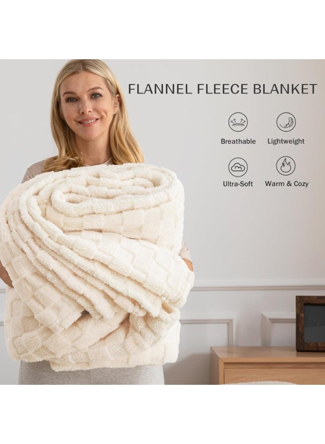 ARNOTEC Double Warmth Waffle Fleece Blanket 150×200cm – Thick Milk Velvet Throw Blanket, Soft & Breathable, All-Season Cozy Blanket for Sofa, Bed, Nap & Travel - Image 4