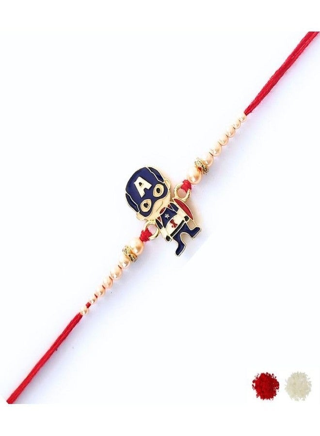 Ercole Kids Rakhi Multicolour 2 Super Hero 1 Shield 1 Unicorn Rakhi Combo - Image 2