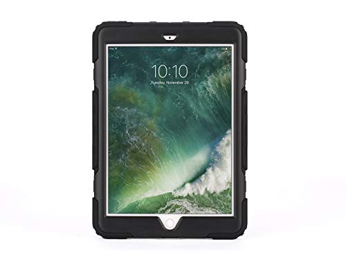 Griffin iPad 9.7 (2017) Rugged case, Survivor All-Terrain with Stand, 4 Layers of Protection, 8ft Drops, Black/Clear - Image 3