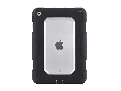 Griffin iPad 9.7 (2017) Rugged case, Survivor All-Terrain with Stand, 4 Layers of Protection, 8ft Drops, Black/Clear - Image 1