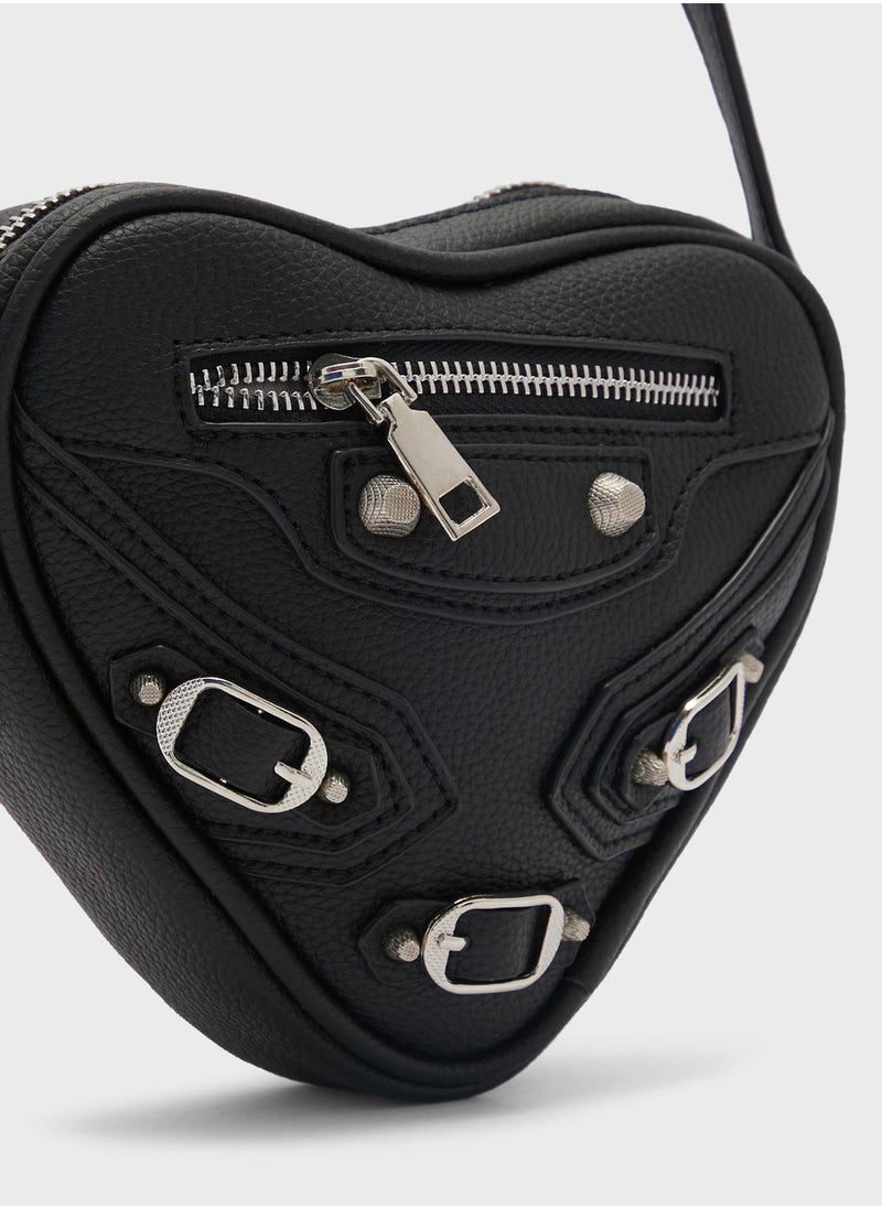 Ginger - Heart Shape Crossbody Bag - Image 1