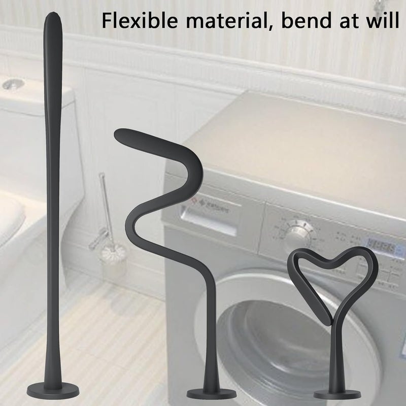 SuperJpsor Multifunction Laundry Door Post, Front Load Washer Door Prop Can Be Used As Air Circulation Washing Machine Door Prop, Dryer Door Prop Open Heat Dissipation, washer door stopper, ​Etc. (black) Closed & open space compatible - Image 5