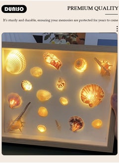 3D Picture Frame for Filling with 1M LED Fairy Lights, 21*29.7CM, Shadow Box Frame DIY Photo Frame with 1 Pack of Shells for Displaying, Object Frame, for Wall Hanging or Desktop, Family Memory Gifts - pzsku/Z4D5D350A5E21F7E619F5Z/45/_/1726711018/907bc2f6-7ae9-4db9-a125-a28acc24d438