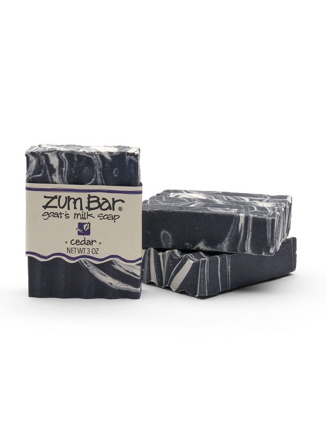 زم صابون حليب الماعز من زوم بار - خشب الأرز - 3 أونصة (عبوة من 3 قطع) - Image 1