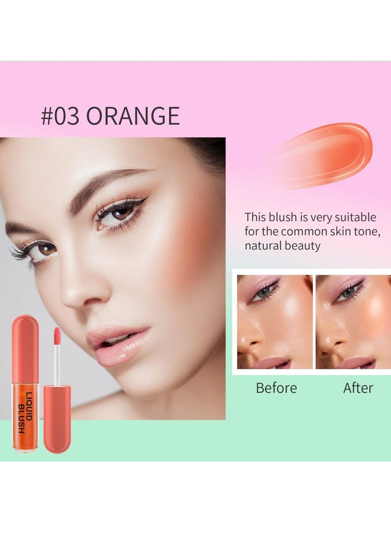 HelloKiss Tinted Blush Oil Liquid Blush for Cheeks Natural Flush Finish Temperature Color Changing Waterproof Blusher for Cheeks Long Wearing Moisturizing Blush Natural Glossy 03  - Image 3