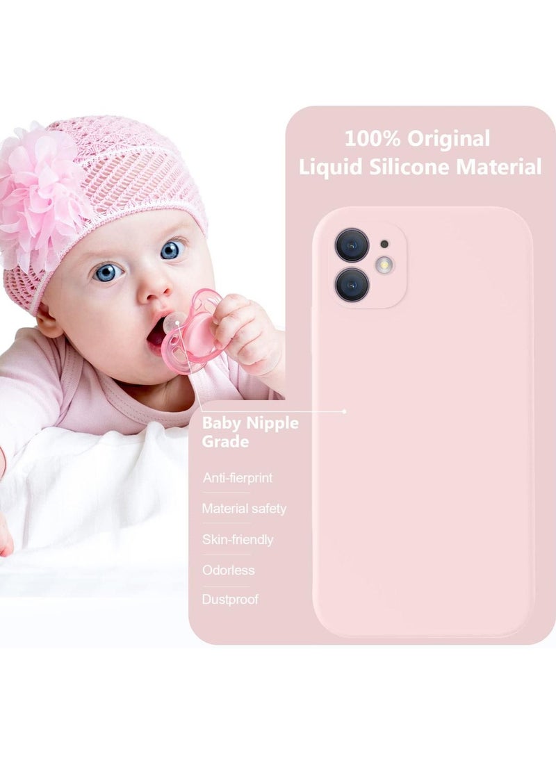 Color Fans Case for iPhone 12 6.1 inch Silicone Cover Soft Pink - Image 5