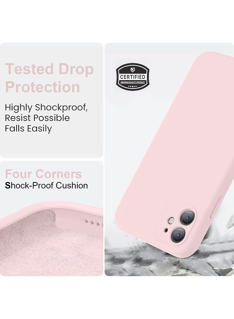 Color Fans Case for iPhone 12 6.1 inch Silicone Cover Soft Pink - Image 2