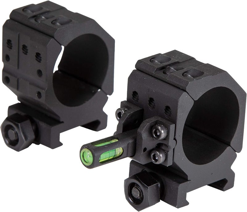 Wheeler 2-Piece Picatinny Rail Scope Rings with Anti-Cant Indicator for Leveling, Shooting - Image 2