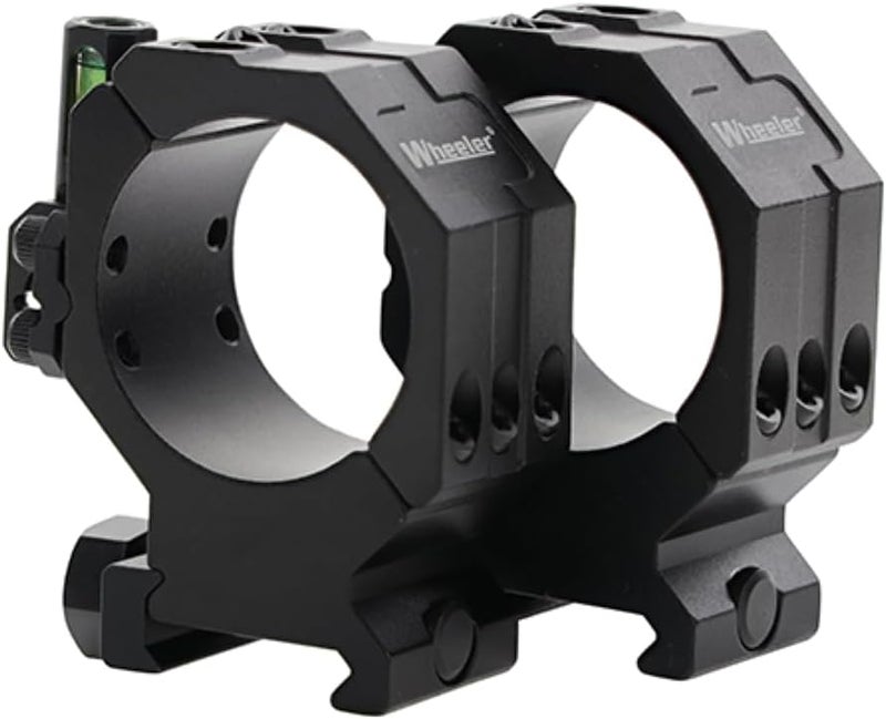 Wheeler 2-Piece Picatinny Rail Scope Rings with Anti-Cant Indicator for Leveling, Shooting - Image 1