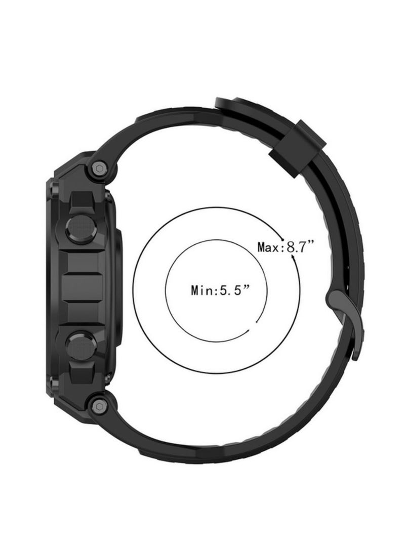 Replacement Silicone Watch Band for Huami T-Rex & T-Rex Pro Durable, Comfortable, Breathable, Adjustable Strap for All-Day Wear (1PCS) - Image 5