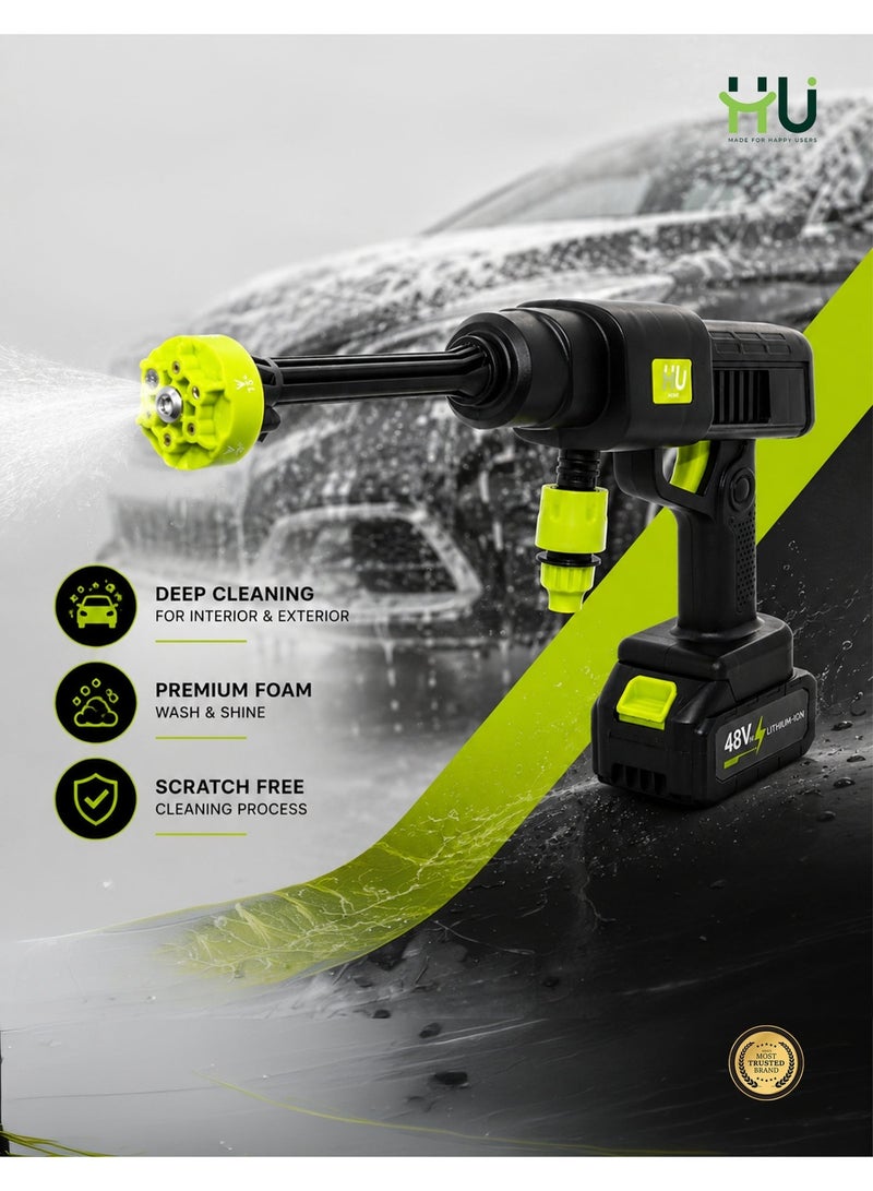 H U High Pressure Washer Gun – Portable Power Water Spray Cleaner for Car Wash, Garden, Patio & Heavy Duty Outdoor Cleaning - Image 3