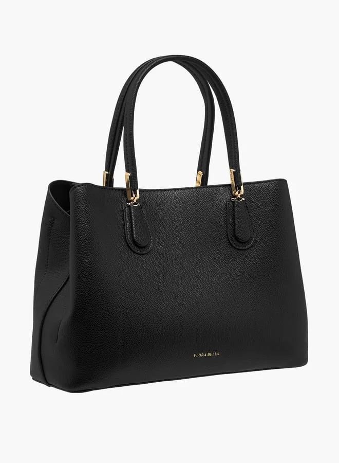فلورا بيلا من شو إكسبرس Women Monogram Print Tote Bag with Handles and Zip Closure