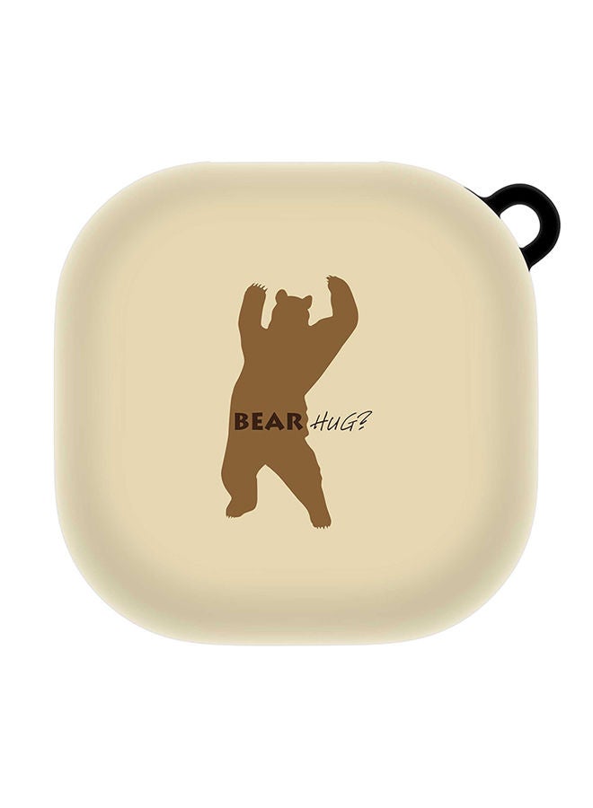 Stylizedd StylePods Custom Case Samsung Galaxy Buds Pro (2021) / Buds Live Case With Anti-Lost Keychain - Bear Hug  - Image 1