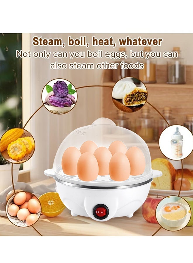 Professional 7-Egg Steamer - Multi-Function Electric Egg Cooker with Auto Shut-Off & Rapid Steam Technology  - Image 2