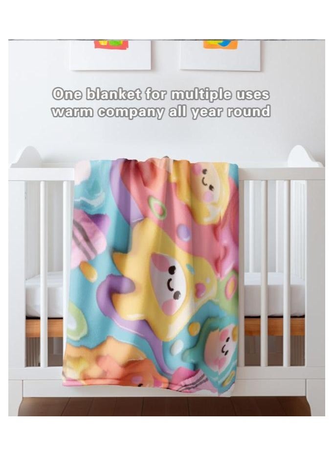 general Children's or student cartoon flannel thin blanket (warm and comfortable, suitable for sleep, games) 100cm*150cm - Image 4