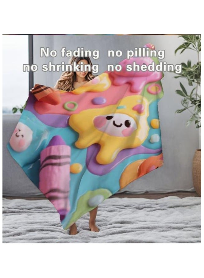 general Children's or student cartoon flannel thin blanket (warm and comfortable, suitable for sleep, games) 100cm*150cm - Image 5