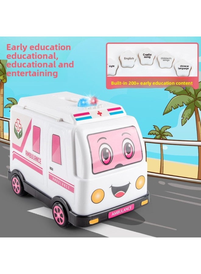 Children's Ambulance Doctor Toy Suit Girl Injection Stethoscope Simulation Nurse Medical Box Boy Play House-Specifications:【Blue】 35-piece Medical Car Toys - Image 3