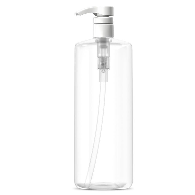 Bar5F Bar5F Pump Bottle 32-Ounce 1-Liter Empty for Shampoo Conditioner Body Wash Lotion BPA-Free Crystal-Clear  - Image 1