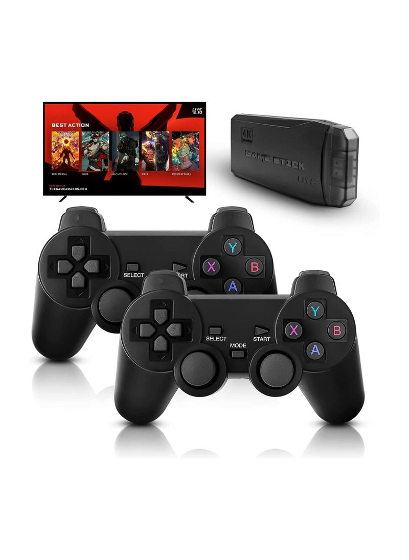 Wireless Retro Game Console, Plug and Play Video Game Stick Built in 10000+ Games,9 Classic Emulators, 4K High Definition HDMI Output for TV with Dual 2.4G Wireless Controllers  - Image 4