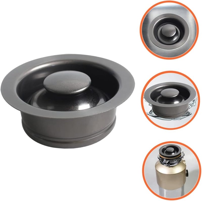 سدادة حوض متينة مع شفة وسدادة لتصريف المطبخ سهلة التركيب لمنع الانسدادات - Image 3