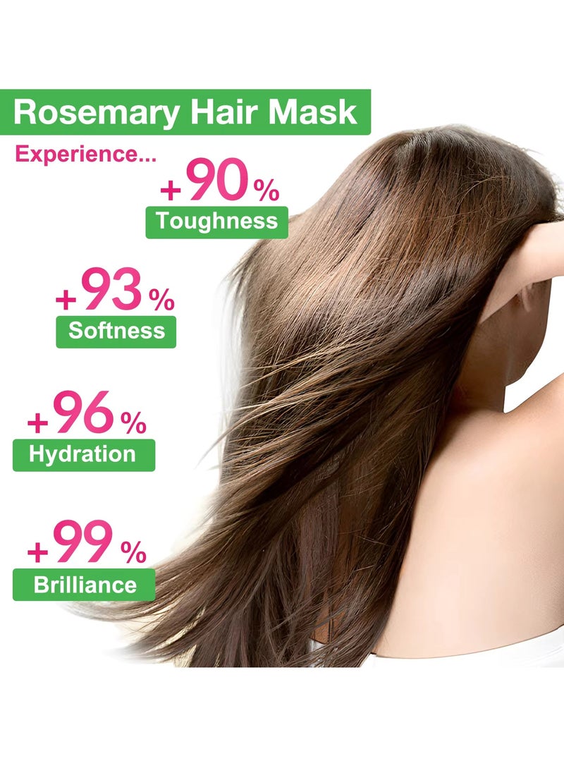 NIFEISHI - Rosemary Hair Mask 120g for Hair Growth for Longer Silky Smooth Shiny Healthier Hair Strengthens Nourishes Hair Encourages Hair Growth with Rosemary and Biotin Rosemary Hair Oil Hair Mask - Image 1