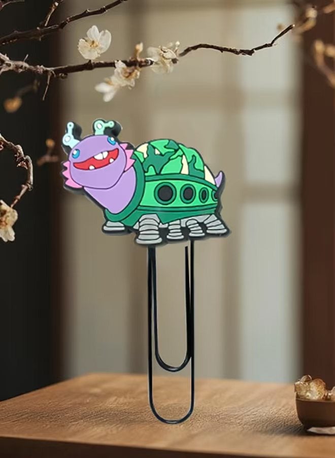 Pin with quirky design,Bookmark,One piece pin or book mark of Cartoon Qianlong Edition,1 Piece of Various Page Clips: Bookmarks Suitable for Students, Teachers, Book Lovers, Book Clubs, and Libraries - Image 2