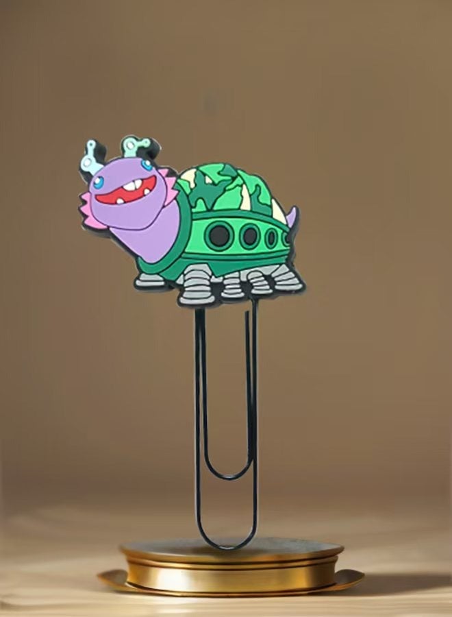 Pin with quirky design,Bookmark,One piece pin or book mark of Cartoon Qianlong Edition,1 Piece of Various Page Clips: Bookmarks Suitable for Students, Teachers, Book Lovers, Book Clubs, and Libraries - Image 4