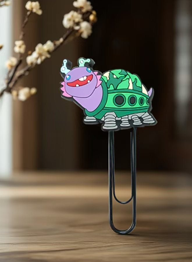 Pin with quirky design,Bookmark,One piece pin or book mark of Cartoon Qianlong Edition,1 Piece of Various Page Clips: Bookmarks Suitable for Students, Teachers, Book Lovers, Book Clubs, and Libraries - Image 3