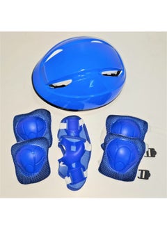 Toprock Store Helmet Knee Pad Elbow Pad Glove Protective Kids Set Blue 