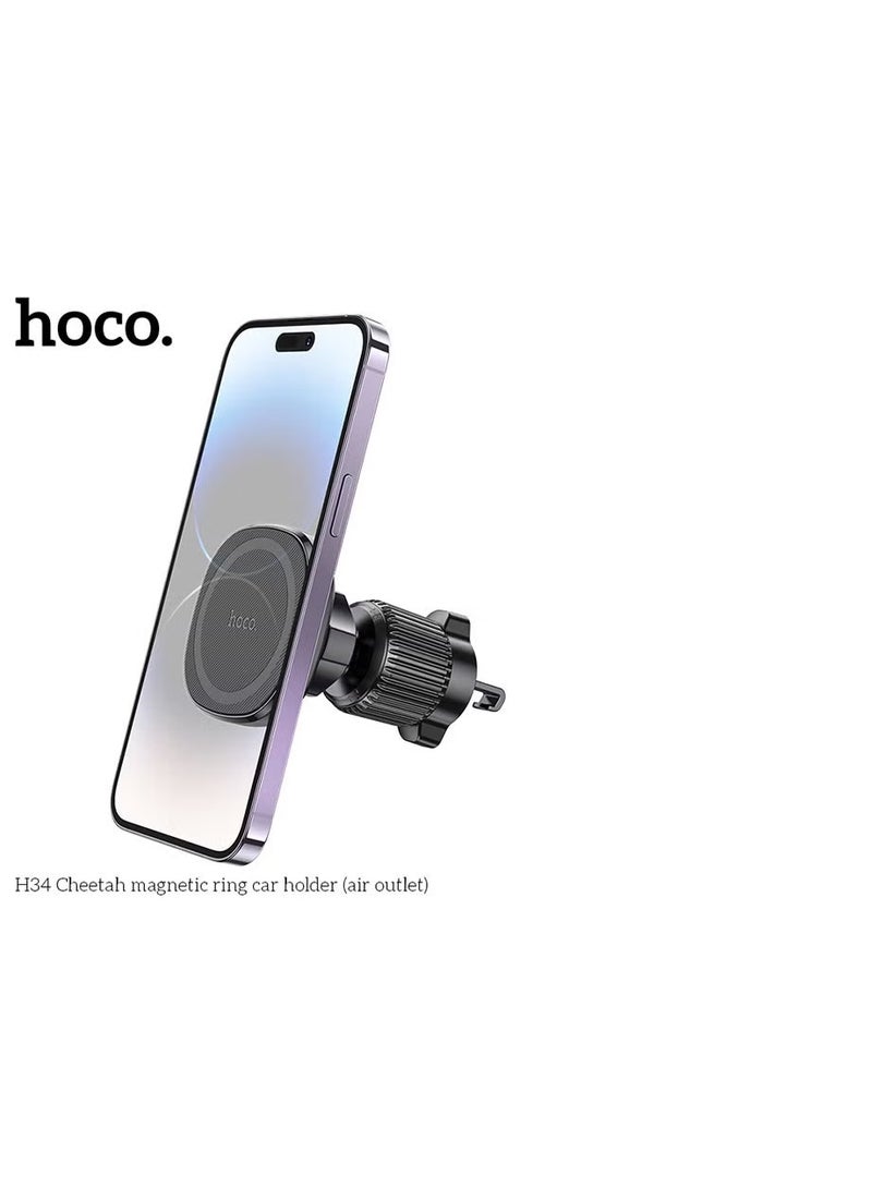 hoco. H34 Cheetah Air Vent Car Mount – 360° Rotation, Universal Grip - Image 4