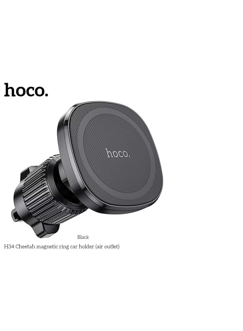 hoco. H34 Cheetah Air Vent Car Mount – 360° Rotation, Universal Grip - Image 5