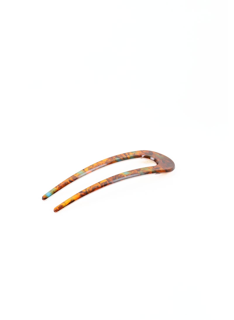ZAAS Tortoiseshell U-Shaped Hair Pin Fork - Image 1