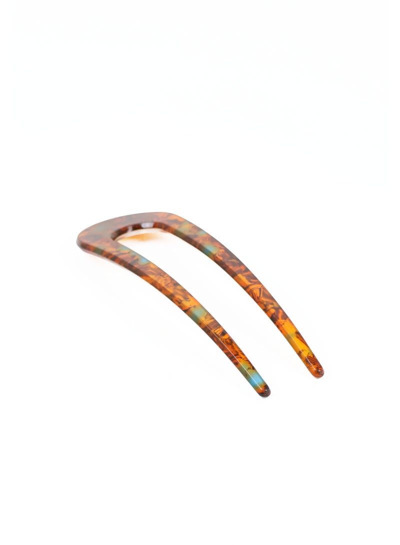 ZAAS Tortoiseshell U-Shaped Hair Pin Fork - Image 2