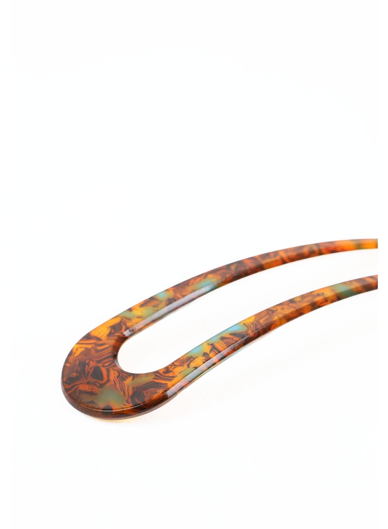 ZAAS Tortoiseshell U-Shaped Hair Pin Fork - Image 3