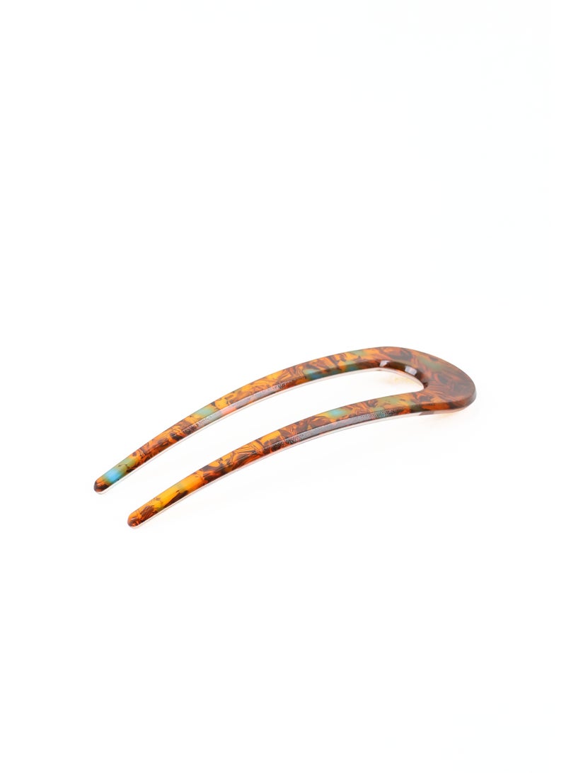 ZAAS Tortoiseshell U-Shaped Hair Pin Fork - Image 5