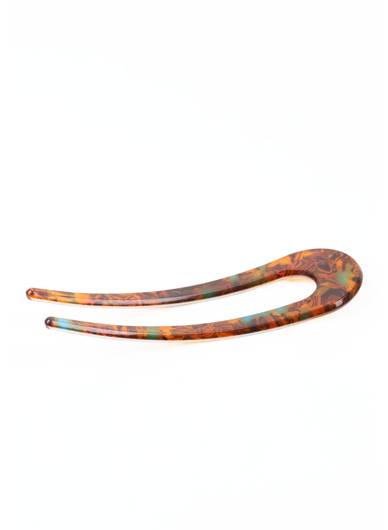 ZAAS Tortoiseshell U-Shaped Hair Pin Fork - Image 4