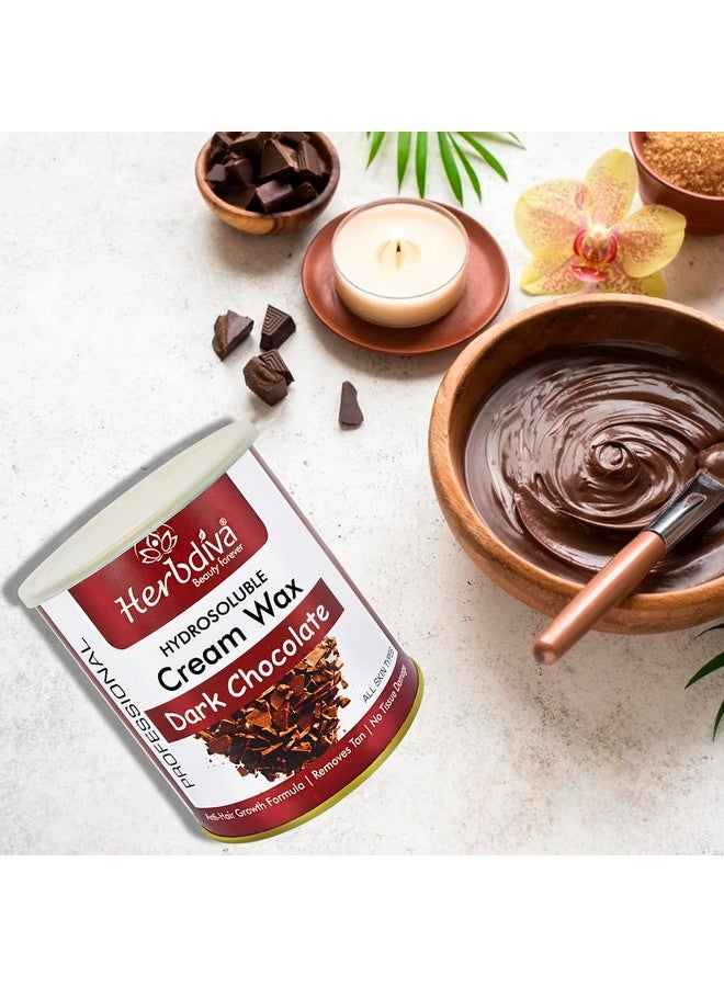 Herbdiva Hydrosoluble Dark Chocolate Cream wax 800g |Professional Care & Pure Way To Silky Smooth Skin| Made In India, Suitable For All Types Of Skins | Natural Ingredients - Image 4