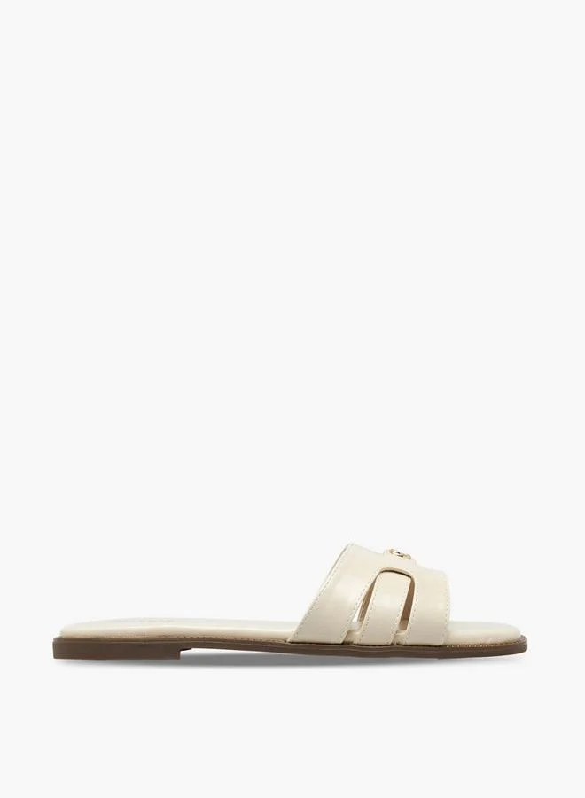 Celeste CREAM Women Slip-On Flat Sandals for Women | Best Price UAE