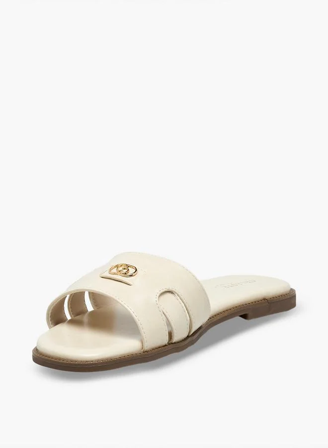 Celeste CREAM Women Slip-On Flat Sandals for Women | Best Price UAE