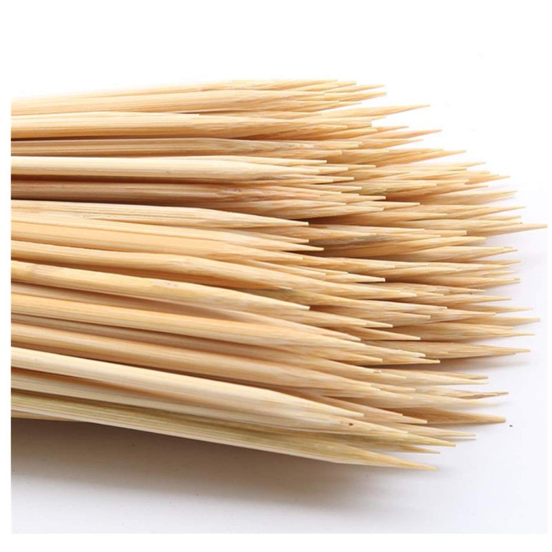 DTmasao 200PCS 12 بوصة أسياخ خشبية للبخور، الشواء، المقبلات، الفواكه، الكوكتيل، الكباب، نافورة الشوكولاتة، الشواء، المطبخ، الحرف والاحتفالات. Î¦=3mm، خيارات حجم أكبر 6"/8"/10"/12"/36". - Image 1