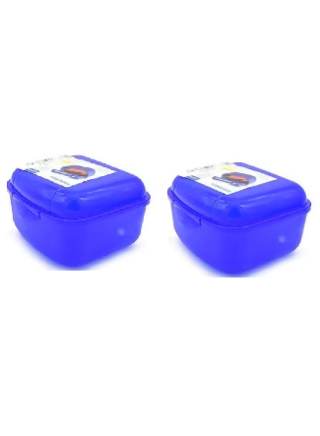 ريفال Pack of 2 RIVAL Assorted Snack Carriers – Snack Containers for Kids, School, Office, and Kitchen Food Storage - Image 2