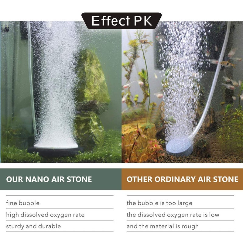 hygger Aquarium Air Stone, Bubble Stone Fish Tank Oxygen Ultra Silent Deep Dissolving Oxygen Diffuser Kit for Aquarium Fish Tank and Hydroponic - Image 5