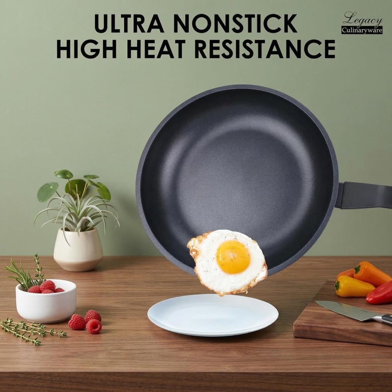 Legacy Culinaryware Nonstick Frying Pan Skillet,8 Inch Frying Pan Skillet,Egg pans,Omelette Pan,PFOA Free,Kitchen Pots Induction Pot - Image 3
