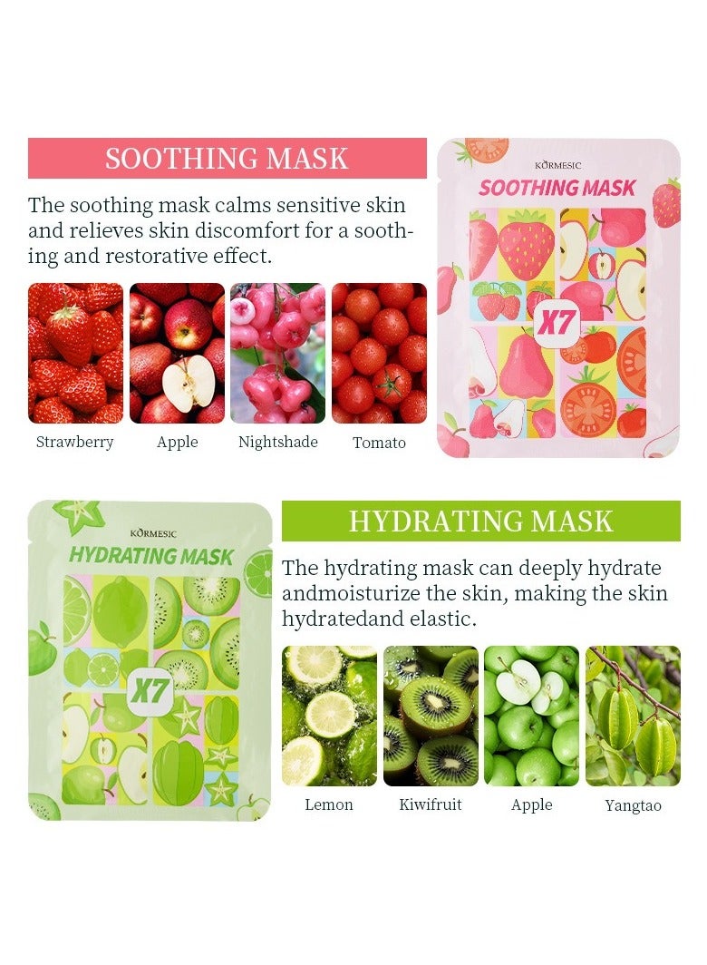 Kormesic قناع ترطيب الوجه 25 مل - 5 عبوات - ترطيب عميق وتغذية - Image 3