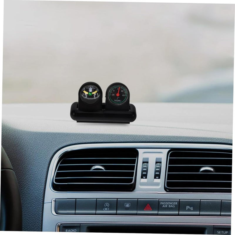 Rotatable Dashboard Mount Car Thermometer and Compass Ball Auto Accessories - Image 5
