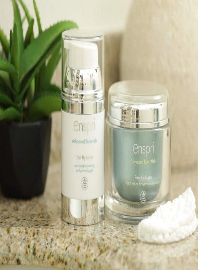 Enspri Enspri® Ultra PURE Collagen Peptides Powder Mask: 5-Min Anti-Aging Facial Kit, 25 treatments 2 Step System including Vital Hydrator Anti-aging, reduce age spots, shrinks pores and increased elasticity  - Image 3